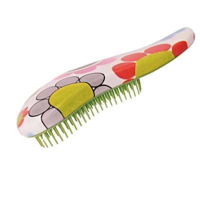 China Fancy and fashion customized salon large tangle hair straightener detangling brush for sale