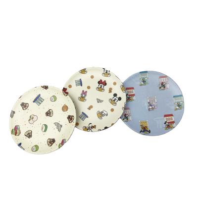 China Wholesale Cute Sustainable Cute Round Hot Dish Pot Tableware Mini Pattern Melamine Dishes High Quality Melamine Dishes for sale