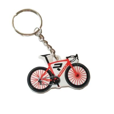 China Hot Selling Cute Metal Key Chain PVC Shape Bike Key Chain For Kids Shape Accessories for sale