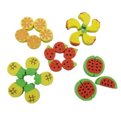 China Promotional Eraser Custom Cookie Shaped Eraser Various Food Shaped Rubber Eraser For School for sale