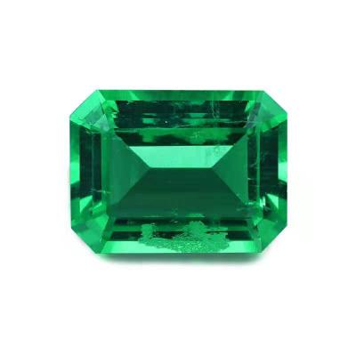 China Bulk Price High Quality Classic Emerald Gemstone Square Shape Synthetic Synthetic Emerald Gemstone For Jewelry Making for sale