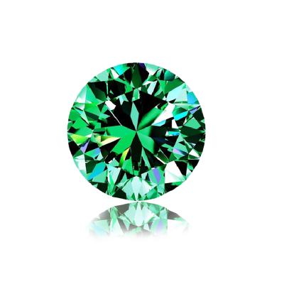 China Color Set Or Fire Round Shape Synthetic Emerald Gemstone Synthetic Colombian Emerald High Quality Gemstone For Rings for sale