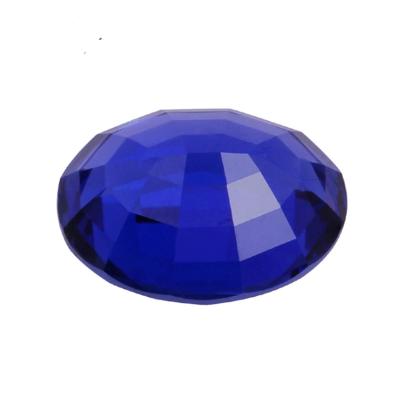 China Diamond Cut Oval Synthetic Sapphire Shape Popular Synthetic Sapphire Blue Classic Oval Stone for sale