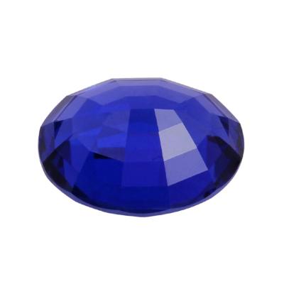 China Classic Bulk Prices Synthetic Sapphire Blue Gems Synthetic Stone Price Oval Shape Synthetic Sapphire for sale