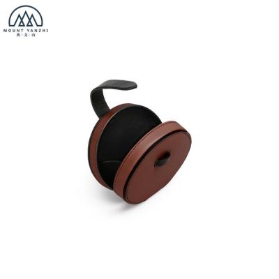 China Custom Genuine Leather Cute RFID Zipper Circle Coin Purse for sale