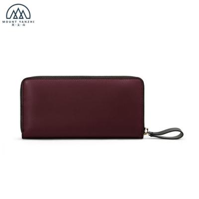 China Custom RFID Fashion Design Long Zipper Around Wallet Women Pinch for sale