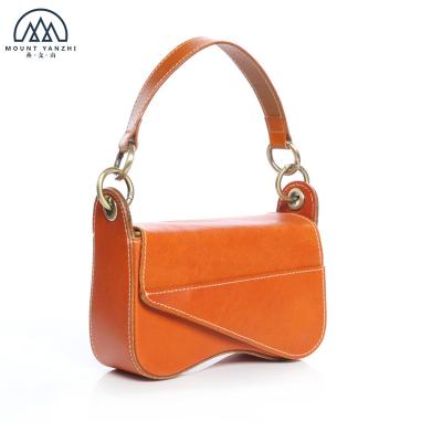 China Anti-theft Factory Handmade Cute Vegetable Tanned Leather Satchel Bag Women Cross Body Bag For Women for sale