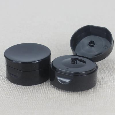 China Non Spill 45mm Plastic Tube Soft Plastic Cosmetic Tube Cap / 45mm Flip Top Cap for sale