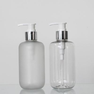 China High Quality Cosmetic 250ml PET Cosmetic Plastic Spray Bottles With Lotion Pump for sale