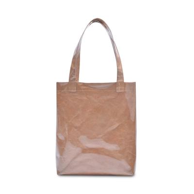 China Custom Pattern Water Resistant Dupont PVC Tyvek Reusable Reusable Gift Washable Shopping Bag Manufacturers for sale