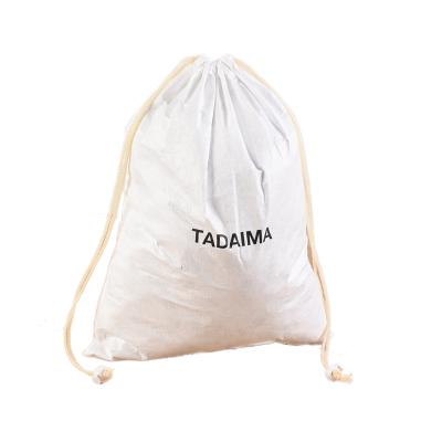 China Eco-friendly Reusable Direct Supply White Dupont Tyvek Drawstring Dust Storage Shopping Paper Bags Low Price MOQ With Logos for sale