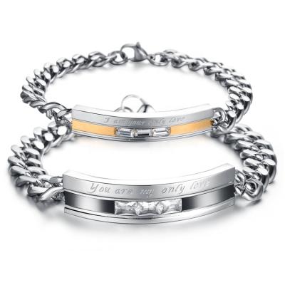 China Bohemia factory main product Japanese and Korean wild bracelet personality titanium steel bracelet for sale