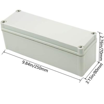 China Install Custom Made Plastic Box Shell Electronics Enclosure PCB Panel ABS Enclosure Instrument Case For PCB 250 x 80 x 70 mm for sale