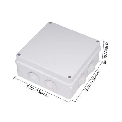 China Outdoor Custom Waterproof Plastic ABS IP65 Enclosure Electronic Hardware Junction box150 x 150 x 70mm for sale