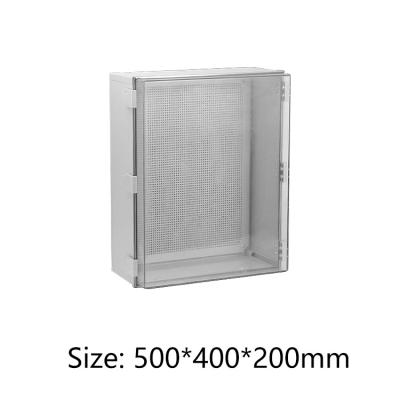 China Install PCB Manufacturer Hinged ABS Plastic Enclosure Junction Box Electrical Enclosures Distribution Box For PCB 500*400*200mm for sale