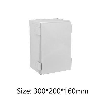 China Install PCB Maker Waterproof ABS Hinged Plastic Electronic Enclosure Junction Box Enclosures For PCB Inverter Enclosure 300*200*160mm for sale