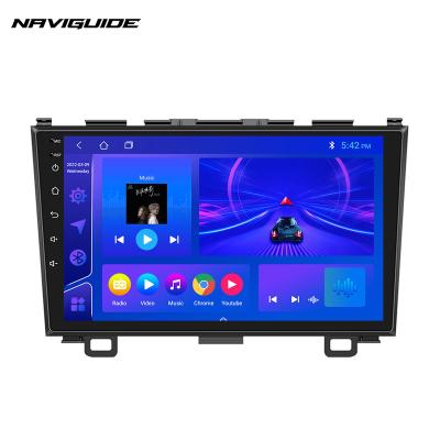 China Android GPS+RADIO+wirelss+USB Naviguide For Honda CRV 2007 - 2011 Android10 Car Radio 9