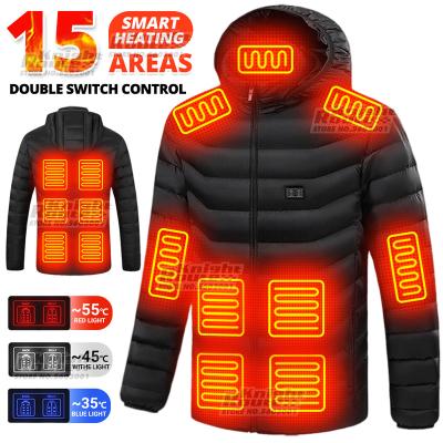 China QUICK DRY Winter Heated jacket Smart Heating Cotton Jacket USB Infrared Heating Vest Men Outdoor Flexible Thermal Warm Vest for sale