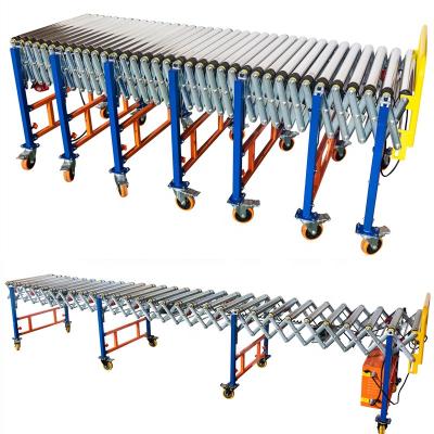 China Hot Sale Heat Resistant Automatic Sorting Two Way Operation Roller Steel Expanding Steel Roller Conveyor for sale