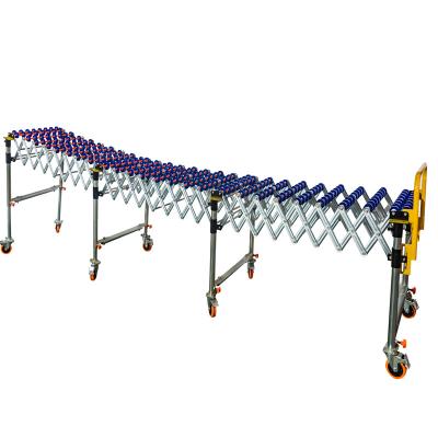 China Heat Resistant Gravity Wheel Fire Resistant PVC /Oil/ Expandable Lightweight Skid Wheel Conveyor For Warehouse And Distribution Center for sale