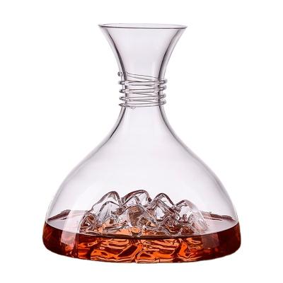 China Guanshan sub-jug of iceberg decanter crystal glass wine decanter set high quality red wine household fast for sale