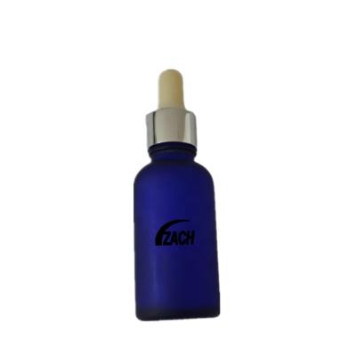 China Glass bottle with caps new style 15ml essential oil glass high quality blue matte bottle with factory direct sale price for sale