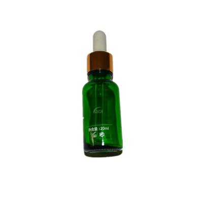 China Glass Bottle With Caps Hot Selling Green 20ml High Quality Essential Oil Glass Bottle With Factory Direct Selling Price for sale