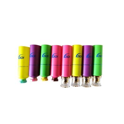 China pe tube with cap good quality factory cheap price Dia30mm flat tube lip balm cosmetic tubes for sale