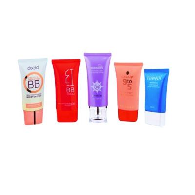 China Pe tube with cap New style Dia35mm high quality flat tube cosmetic lip balm tubes for sale