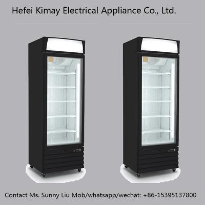 China Single-Temperature Commercial Glass Door Display Fridge Freezer For Supermarket for sale