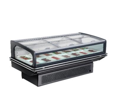 China Frozen Single-Temperature Supermarket Refrigerator With Through Glass Sliding Cover for sale