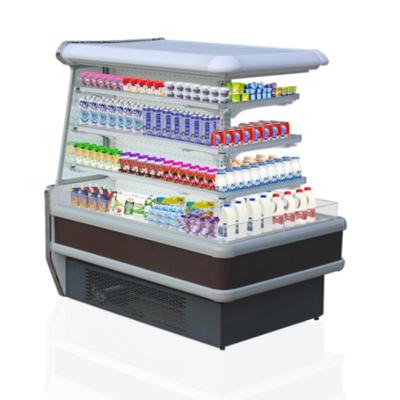 China Single-temperature Commercial Supermarket Mini Island Fruit And Beverage Display Refrigerators Cabinet for sale