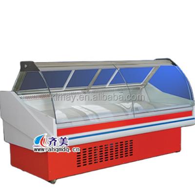 China Single-temperature display dynamic cooling refrigerator for meat, groceries and fresh food for sale