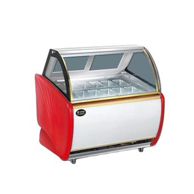 China Horizontal Type Ice Cream Cake Display Single-Temperature Freezer for sale