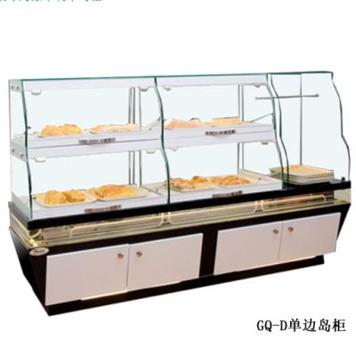 China Single-Temperature Wooden Island Refrigerating Display Cabinet For Breads In Medium Size With Baking Go for sale