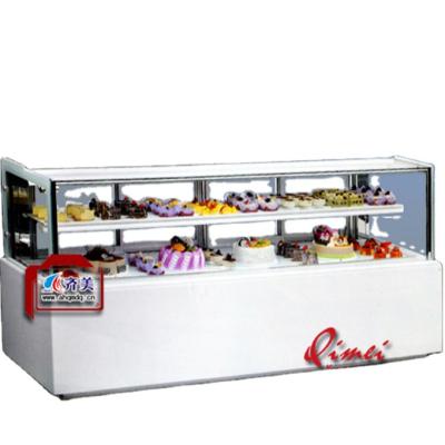 China Single-temperature Cake Showcase White Marble Refrigerating Display Cabinet for sale