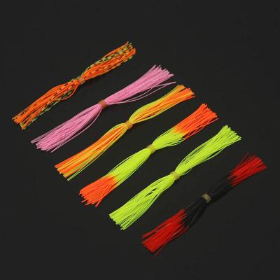 China DIY Fishing Lures NEW Silicone Skirts Fishing Accessories , DIY Spinner Baits Rubber Jig Lures for sale