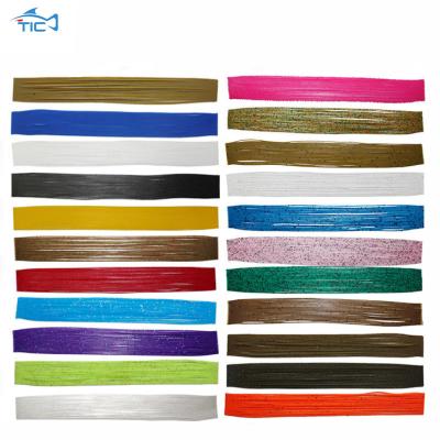 China Fishing Sports Multi-colors Fishing Lure Silicone Skirt Material DIY Spinner Baits Silicone Fishing Skirts for sale