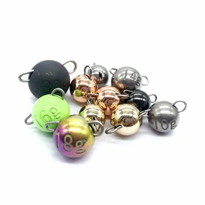 China High Quality Outdoor Activities Fishing In Tungsten Cheburashka Weight Stock Fishing Sinker for sale