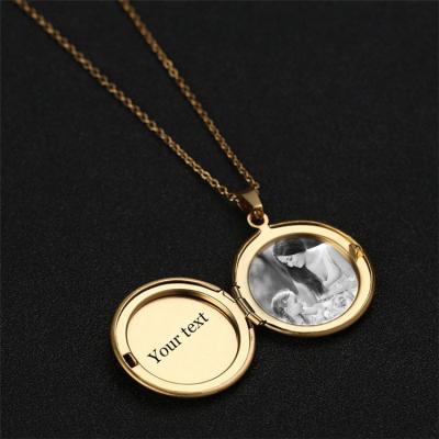 China 2021 Custom Cute Picture Pendant Necklaces For Women Vintage Jewelry Necklace Photo Pendant for sale