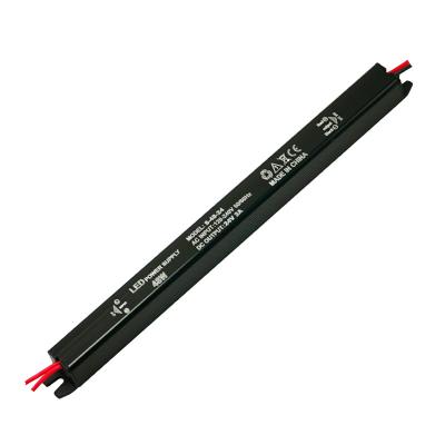 China AC 110V/220V to DC 24W 36W 48W 60W 72W 24V universal set long ultra slim thin strip indoor led power supply LSS-48-24 for sale