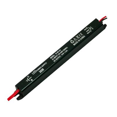 China AC 110V/220V to DC 24V 12W 18W 24W 36W 48W 60W 72W universal set long ultra slim thin strip indoor led power supply LSS-36-24 for sale