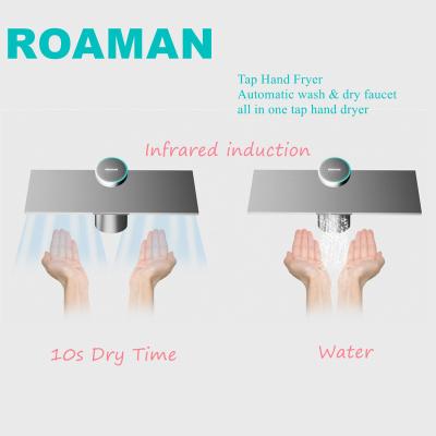 China Automatic Hotel Faucet Hand Dryer Wash And Dry All In One Faucet Hand Dryer For Toilet Faucet, Ultra Slim Less Noise For Home Or PublicPlace for sale