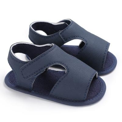 China WONBO Anti-odor Baby Summer Sandals Fashion PU Leather Baby Shoes Non-slip Clogs For Baby for sale