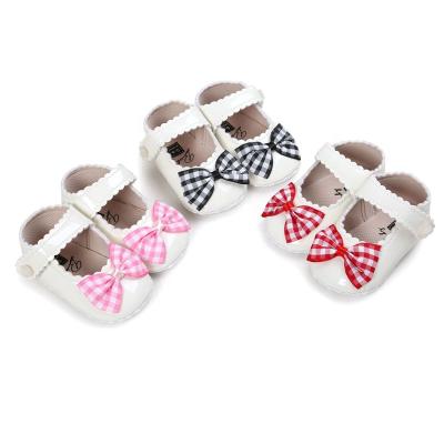 China Wholesale Anti-odor Plaid Hangers Baby Shoes Infant Toddler For New Newborn Kids Princess Shoes for sale