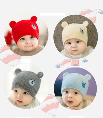 China Hot Selling Striped Newborn Infant Soft Hats Baby Hat Winter Hats Boys Girls With Good Reputation for sale