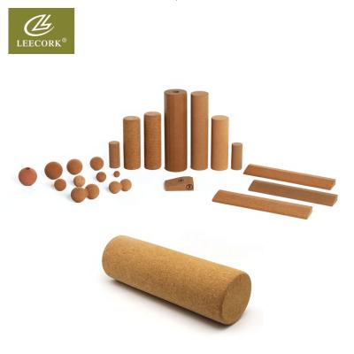 China 100mm Dia.* 300mm L Natural Cork Massage Roller for Tension Myofascial Release and Relief CMR100d300 for sale