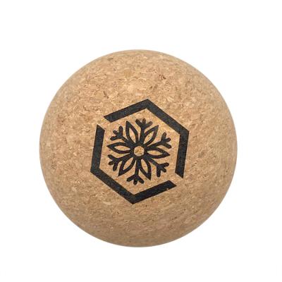 China Eco Friendly Exercise Eco Friendly Yoga Cork Massage Ball 100mm Dia. Personalized Design Cork Massage Ball Custom for sale