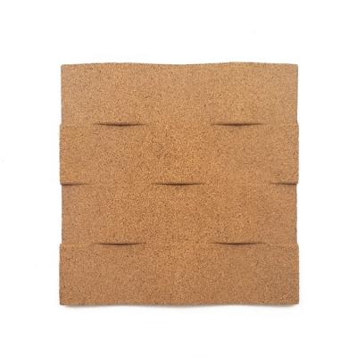 China Modern 3D Cork Wall Tiles for Interior Wall Decor 200x200mm Set of 5 for sale