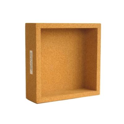 China Size 152*152*48mm Traditional Custom Made Cork Case Natural Cork Napkin Eco - Friendly Box for sale